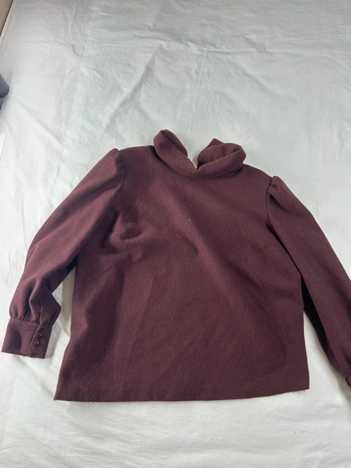 Sweat pull rouge bordeaux vintage